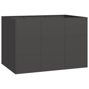 vidaXL Plantekasse svart 120x80x80 cm st&aring;l