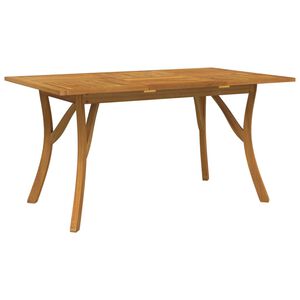 vidaXL Hagebord 150x90x75 cm heltre akasie