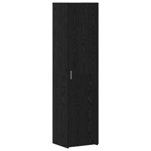 vidaXL H&oslash;yskap Svart Eik 45 x 42,5 x 185 cm