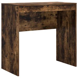 vidaXL Skrivebord R&oslash;kt eik 80 x 40 x 76 cm