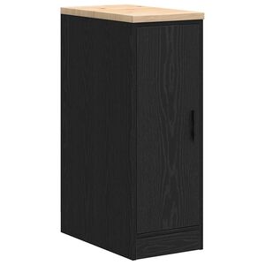 vidaXL Garasje Oppbevaringsskap Sort 30x51x85 cm Heltre Furu