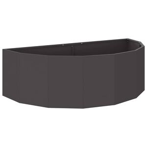 vidaXL Plantekassed Svart 120 x 60 x 35 cm St&aring;l