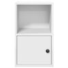 vidaXL Bokhylle hvit 31x24x52 cm konstruert tre
