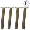 vidaXL Salongbordben 4 stk naturst&aring;l 42 cm st&aring;l