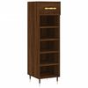 vidaXL Skohylle brun eik 30x35x105 cm konstruert tre