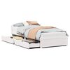 vidaXL Sengeramme uten madrass hvit 75x190 cm heltre furu