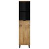 vidaXL Baderomsskap brun 38x33x160 cm heltre mango