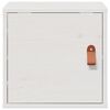 vidaXL Veggskap hvit 31,5x30x30 cm heltre furu