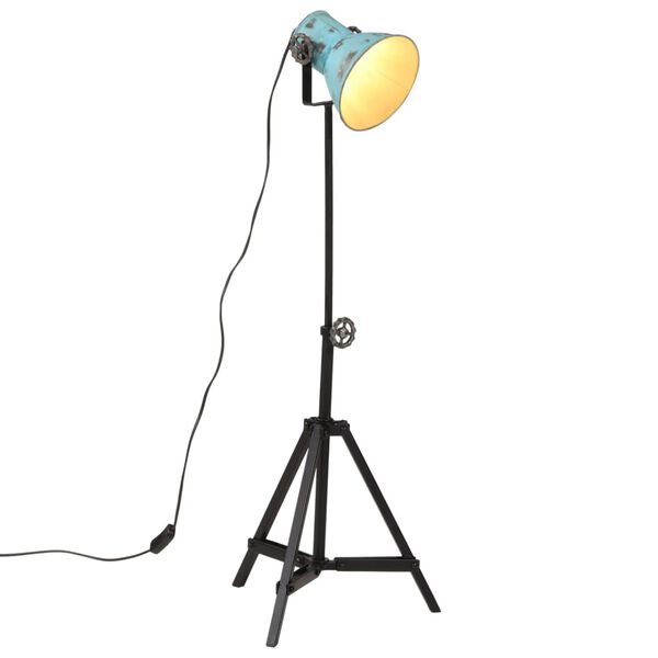 vidaXL Gulvlampe 25 W denimbl&aring; 35x35x65/95 cm E27
