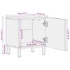 vidaXL Nattbord brun 40x33x46 cm heltre mango