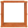 vidaXL Utendørs vedstativ voksbrun 109x52x106 cm heltre furu