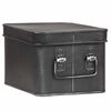 LABEL51 Oppbevaringsboks Media 22x17x13 cm M antikk svart