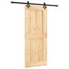 vidaXL Skyved&oslash;r 85 x 210 cm Massiv Furu Tre (Ubehandlet)