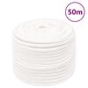 vidaXL B&aring;ttau helhvit 12 mm 50 m polypropylen