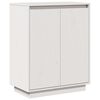 vidaXL Skjenk hvit 60x34x75 cm heltre furu