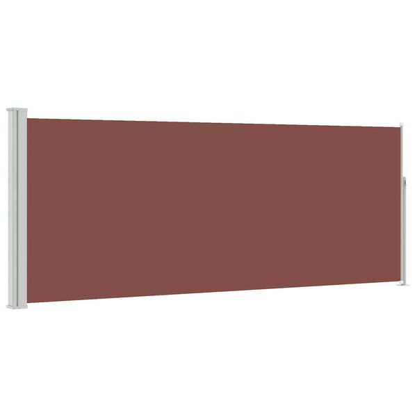 vidaXL Uttrekkbar sidemarkise 120 x 300 cm brun