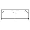 vidaXL Konsollbord svart 200x29x75 cm konstruert tre