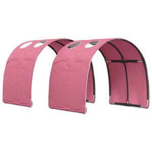 vidaXL Seng Tunnell 2 pcs Rosa 211 x 67.5 x 2 cm Polyester