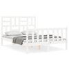 vidaXL Sengeramme uten madrass hvit 140x200 cm heltre furu