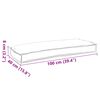 vidaXL Pallepute for benk Flerfarget 100 x 40 x 8 cm Oxford-stoff