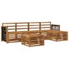 vidaXL Utend&oslash;rs sofa-sett 6 pcs Naturlig