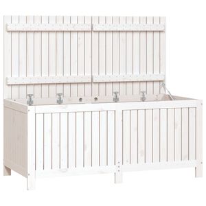 vidaXL Putekasse hvit 147x68x64 cm heltre furu