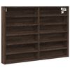vidaXL Hyller brun eik 80x8,5x58 cm konstruert tre