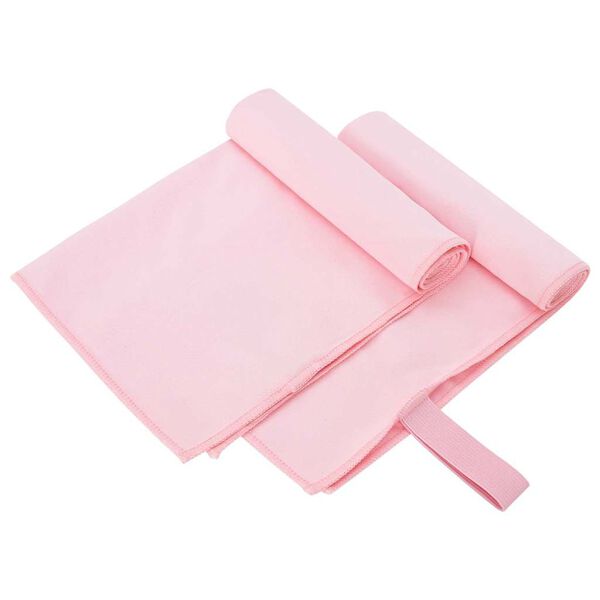 vidaXL Sportshåndklær 2 pcs Rosa 50 x 30 cm Polyester og polyamid