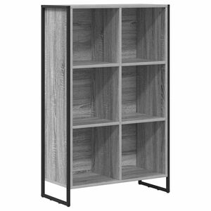 vidaXL Bokskap 99,5 x 30 x 108,5 cm Konstruert tre Gr&aring; Sonoma