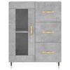 vidaXL Highboard betonggr&aring; 69,5x34x180 cm konstruert tre