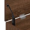 vidaXL Skobenk brun eik 102x30,5x45 cm konstruert tre