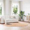 vidaXL Flossteppe med lang luv NAVARRA beige 240x240 cm polyester