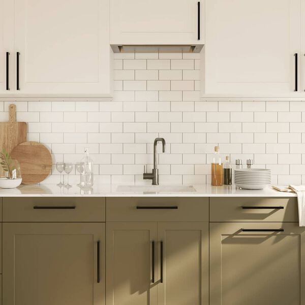 vidaXL Skaph&aring;ndtak 5 stk svart 224 mm rustfritt st&aring;l