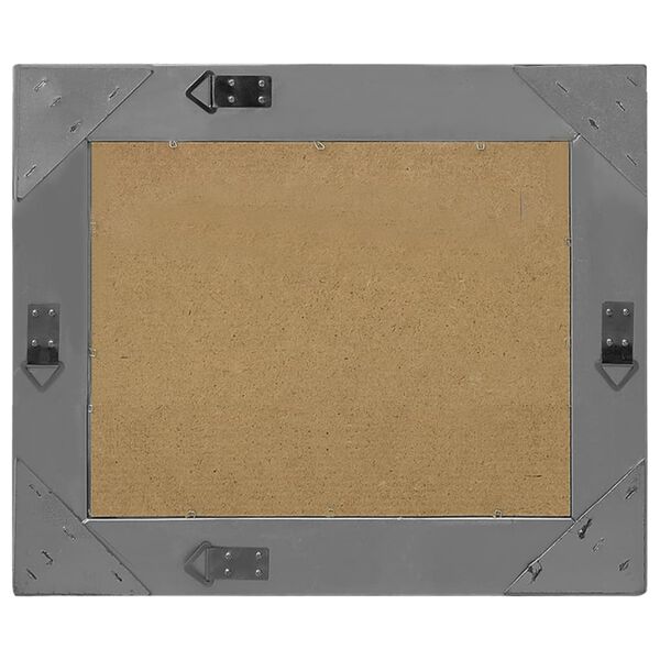 vidaXL Veggspeil barokkstil 50x40 cm svart