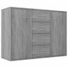 vidaXL Skjenk gr&aring; sonoma 88x30x65 cm konstruert tre