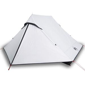 vidaXL Campingtelt for 2 personer hvit blendingsstoff vanntett