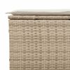vidaXL Hagesofaer med puter 5 deler beige polyrotting akasie