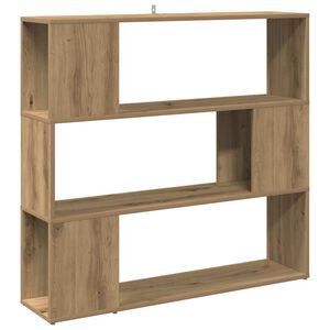 vidaXL Bokhylle/romdeler artisan eik 100x24x94 cm