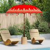 vidaXL Balinesisk Parasol Rød 215 x 215 x 260 cm