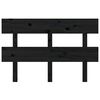 vidaXL Sengegavl svart 124x3x81 cm heltre furu