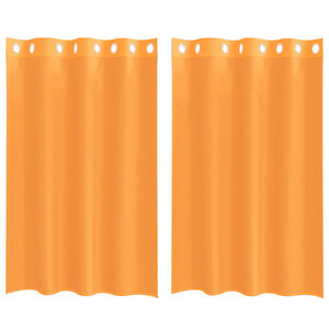 vidaXL Voilegardiner med grommets 2 stk oransje 140x175 cm