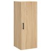 vidaXL Highboard sonoma eik 34,5x34x180 cm konstruert tre