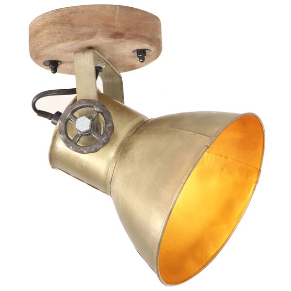 vidaXL Industrielle vegg-/taklamper 2 stk messing 20x25 cm E27