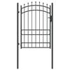 vidaXL Gjerdeport med spisser EMMEN 104 x 134,5 cm L&aring;sbar