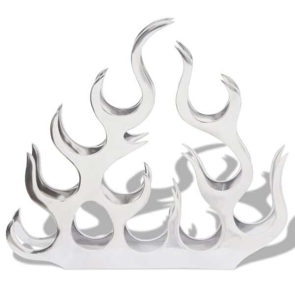 vidaXL Vinstativ for 11 flasker s&oslash;lv aluminium