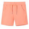 Barneshorts med snor neonoransje 128
