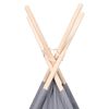 vidaXL Tipi-telt for barn med pose ferskenhud gr&aring; 120x120x150 cm