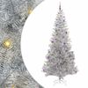 vidaXL Juletre med 300 LED med stativ s&oslash;lv 240 cm PET