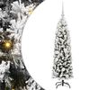 vidaXL Kunstig juletre med 150 LED gr&oslash;nn 120 cm PVC og st&aring;l og plast
