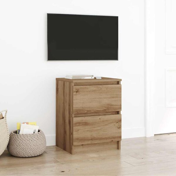 vidaXL TV-benk artisan eik 40x35x54 cm konstruert tre